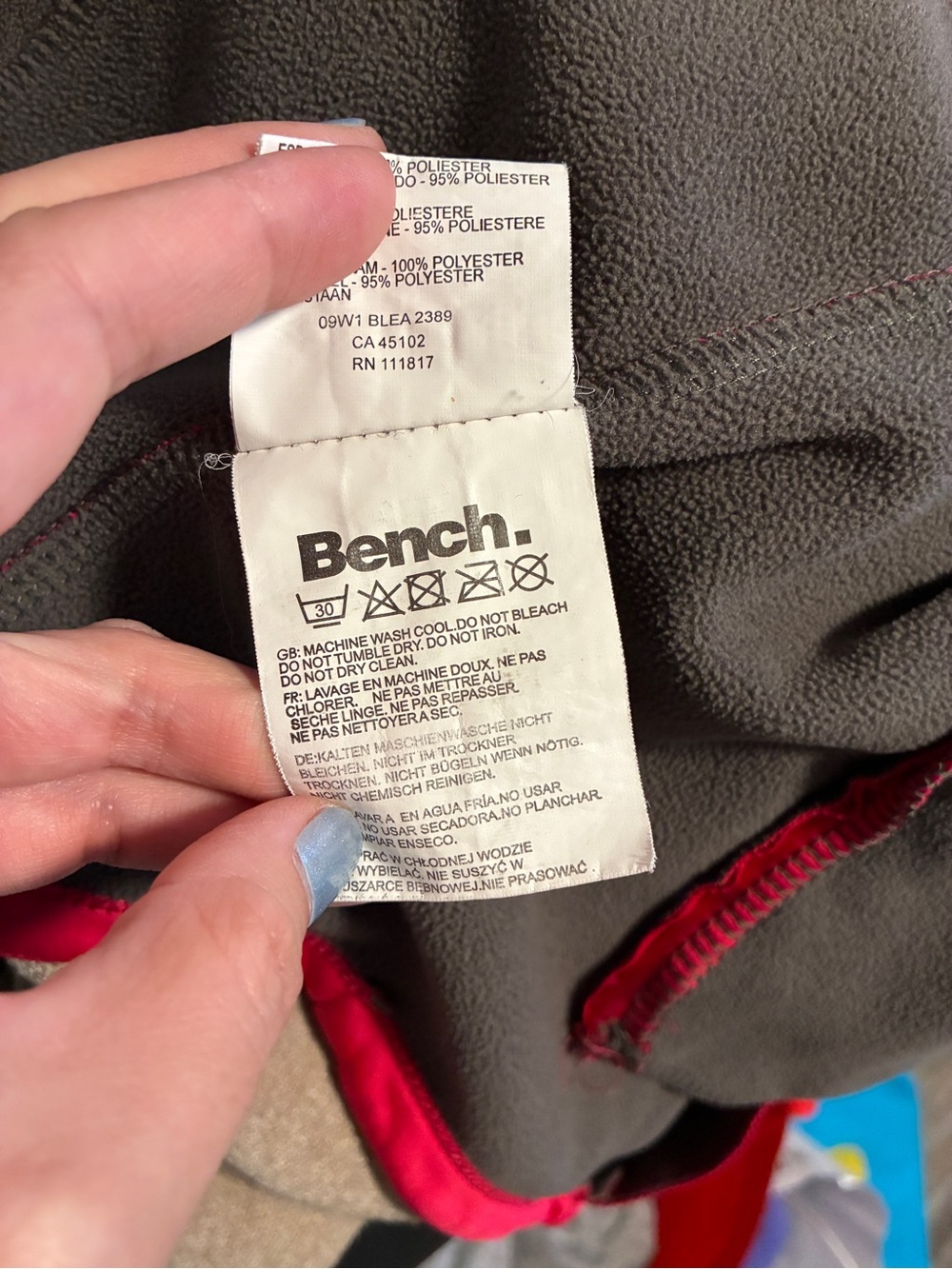 Bench Women’s Red Softshell Jacket - Picture 7 of 9
